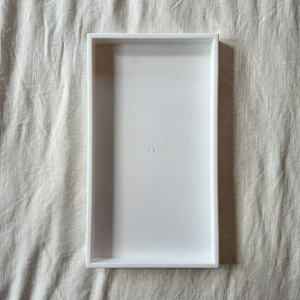 White Plastic Stackable Tray